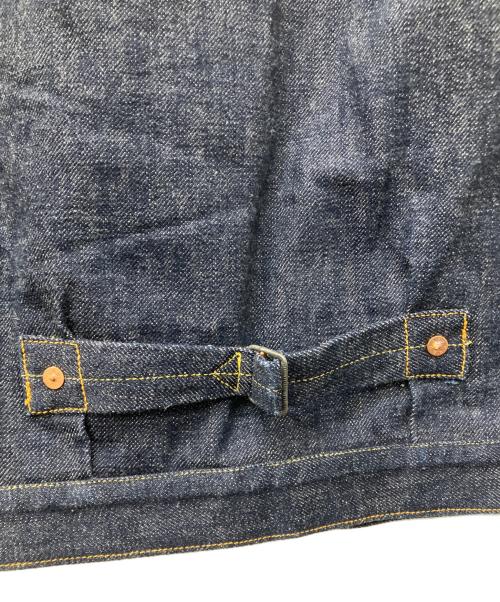 THREE KINGDOMS OVERALLS（スリーキングダムズオーバーオールズ）THREE KINGDOMS OVERALLS (スリーキングダムズオーバーオールズ) TYPE Ⅰ NATURAL INDIGO SELVEDGE DENIM JACKET インディゴ サイズ:42の古着・服飾アイテム