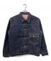 THREE KINGDOMS OVERALLS（スリーキングダムズオーバーオールズ）の古着「TYPE Ⅰ NATURAL INDIGO SELVEDGE DENIM JACKET」｜インディゴ