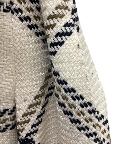 Snidel（スナイデル）Snidel (スナイデル) Sustainableロービングチェックミドルスカート ベージュ サイズ:Sの古着・服飾アイテム