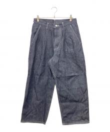 Graphpaper（グラフペーパー）の古着「Selvage Denim Two Tuck Pants」｜ブラック