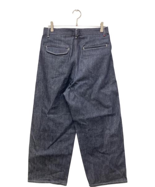 Graphpaper（グラフペーパー）Graphpaper (グラフペーパー) Selvage Denim Two Tuck Pants ブラック サイズ:1の古着・服飾アイテム