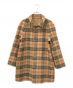 Burberry'sバーバリーズ）の古着「リバーシブルノヴァチェックステンカラーウールコート」｜ベージュ