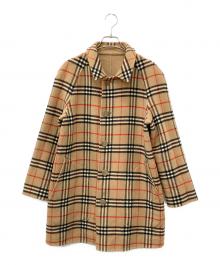 Burberry's（バーバリーズ）の古着「リバーシブルノヴァチェックステンカラーウールコート」｜ベージュ