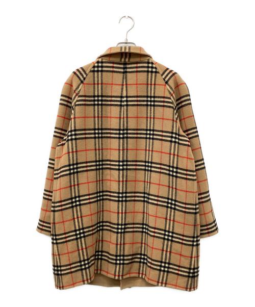 Burberry's（バーバリーズ）Burberry's (バーバリーズ) リバーシブルノヴァチェックステンカラーウールコート ベージュ サイズ:Lの古着・服飾アイテム
