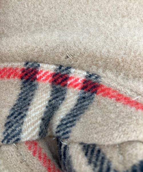 Burberry's（バーバリーズ）Burberry's (バーバリーズ) リバーシブルノヴァチェックステンカラーウールコート ベージュ サイズ:Lの古着・服飾アイテム
