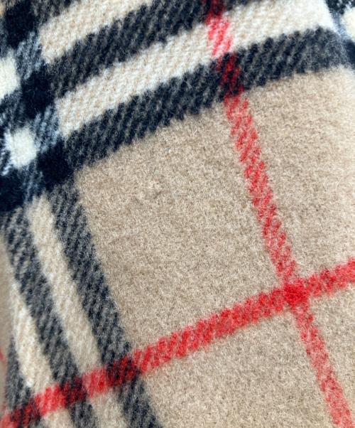 Burberry's（バーバリーズ）Burberry's (バーバリーズ) リバーシブルノヴァチェックステンカラーウールコート ベージュ サイズ:Lの古着・服飾アイテム