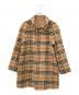 Burberry's（バーバリーズ）の古着「リバーシブルノヴァチェックステンカラーウールコート」｜ベージュ