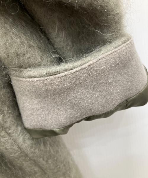 Adam et Rope（アダム エ ロペ）Adam et Rope (アダム エ ロペ) シャギーモヘヤミドルコート オリーブ サイズ:Freeの古着・服飾アイテム