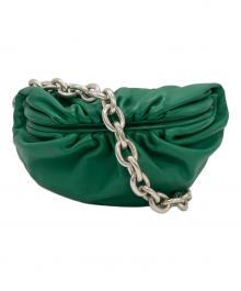 BOTTEGA VENETA（ボッテガベネタ）の古着「The Chain Pouch Bag」｜グリーン
