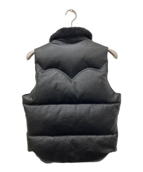 RockyMountainFeatherBed（ロッキーマウンテンフェザーベッド）RockyMountainFeatherBed (ロッキーマウンテンフェザーベッド) オールレザークリスティベスト ブラック サイズ:36の古着・服飾アイテム