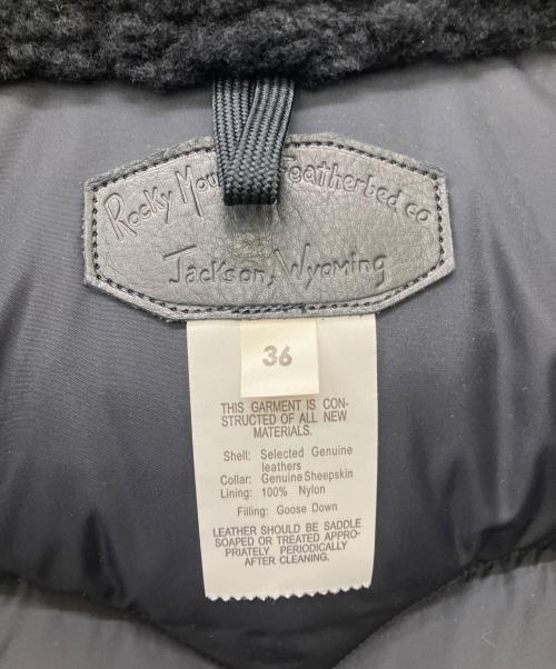 RockyMountainFeatherBed（ロッキーマウンテンフェザーベッド）RockyMountainFeatherBed (ロッキーマウンテンフェザーベッド) オールレザークリスティベスト ブラック サイズ:36の古着・服飾アイテム