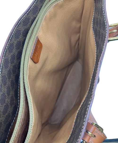 CELINE（セリーヌ）CELINE (セリーヌ) マカダムハンドバッグ ブラウンの古着・服飾アイテム