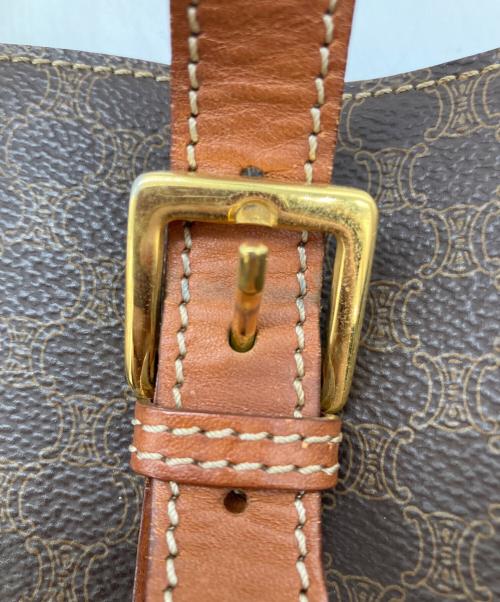 CELINE（セリーヌ）CELINE (セリーヌ) マカダムハンドバッグ ブラウンの古着・服飾アイテム