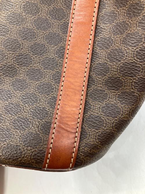 CELINE（セリーヌ）CELINE (セリーヌ) マカダムハンドバッグ ブラウンの古着・服飾アイテム