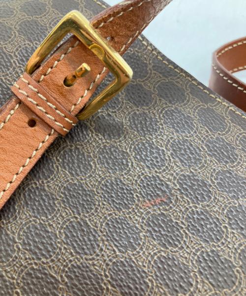 CELINE（セリーヌ）CELINE (セリーヌ) マカダムハンドバッグ ブラウンの古着・服飾アイテム