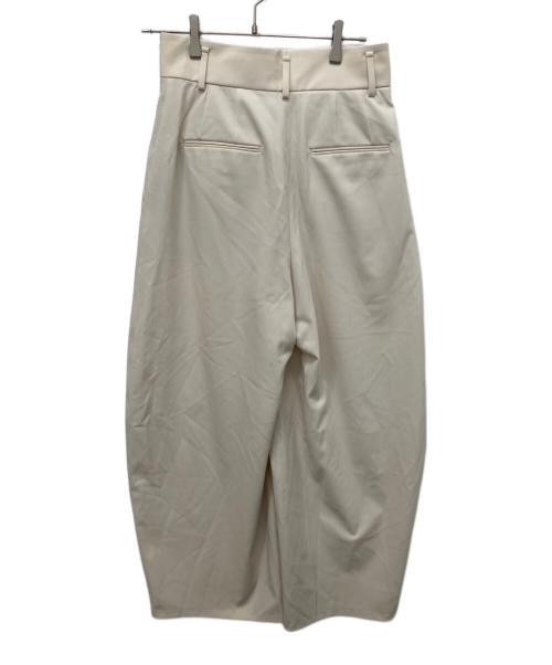 Noble（ノーブル）Noble (ノーブル) フローツイルダブルタックワイドパンツ ベージュ サイズ:40の古着・服飾アイテム