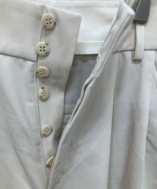 Noble（ノーブル）Noble (ノーブル) フローツイルダブルタックワイドパンツ ベージュ サイズ:40の古着・服飾アイテム