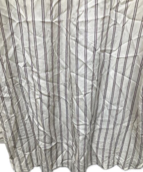 IENA（イエナ）IENA (イエナ) リヨセルストライプバンドカラーシャツ ブラウン サイズ:Free 未使用品の古着・服飾アイテム