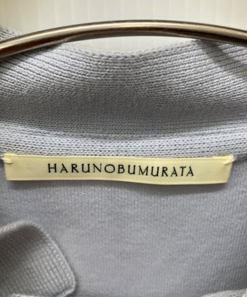 HARUNOBUMURATA（ハルノブ ムラタ）HARUNOBUMURATA (ハルノブ ムラタ) ボウタイニットプルオーバー ブルー サイズ:36の古着・服飾アイテム