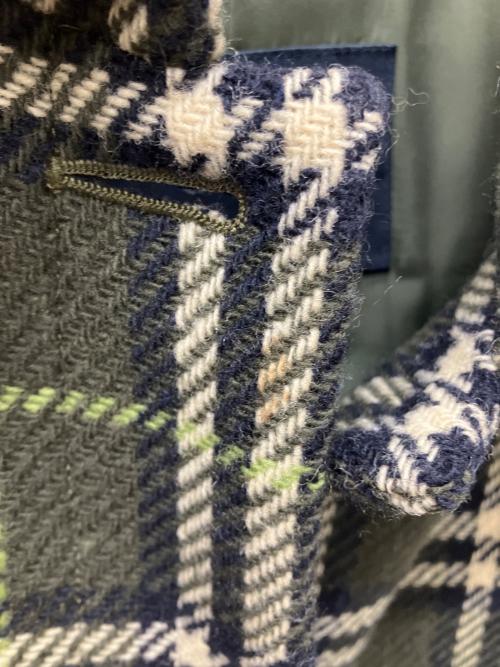 BURBERRY LONDON（バーバリーロンドン）BURBERRY LONDON (バーバリーロンドン) ノヴァチェックステンカラーウールコート グリーン サイズ:Mの古着・服飾アイテム