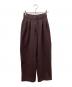 CLANE（クラネ）の古着「TWO TUCK SWEAT PANTS」｜ワインレッド