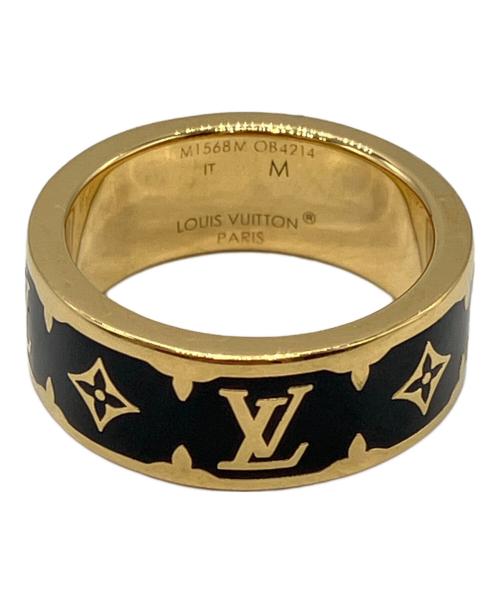 LOUIS VUITTON（ルイ ヴィトン）LOUIS VUITTON (ルイ ヴィトン) リング・ナノ グラム エナメル ゴールド サイズ:Mの古着・服飾アイテム