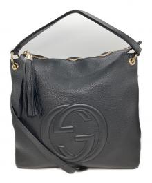GUCCI（グッチ）の古着「ソーホー インターロッキングG 2WAYショルダーバッグ」｜ブラック