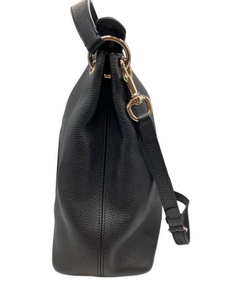 GUCCI（グッチ）GUCCI (グッチ) ソーホー インターロッキングG 2WAYショルダーバッグ ブラックの古着・服飾アイテム