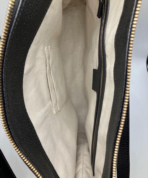 GUCCI（グッチ）GUCCI (グッチ) ソーホー インターロッキングG 2WAYショルダーバッグ ブラックの古着・服飾アイテム