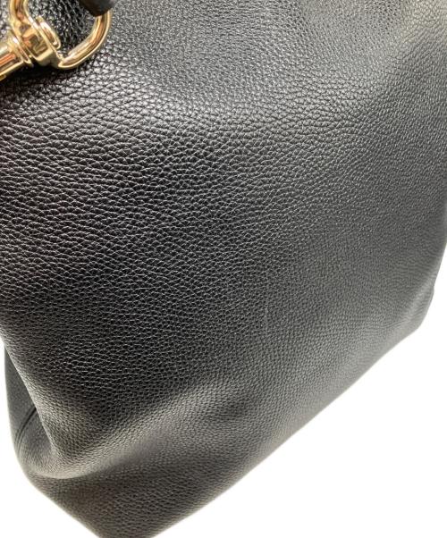 GUCCI（グッチ）GUCCI (グッチ) ソーホー インターロッキングG 2WAYショルダーバッグ ブラックの古着・服飾アイテム