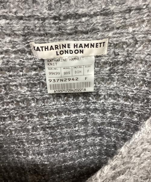 KATHARINE HAMNETT（キャサリンハムネット）KATHARINE HAMNETT (キャサリンハムネット) アンクルニット グレー サイズ:Freeの古着・服飾アイテム