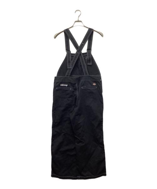 Dickies（ディッキーズ）Dickies (ディッキーズ) stussy (ステューシー) オーバーオール ブラック サイズ:Mの古着・服飾アイテム