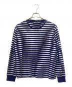 POLO RALPH LAURENポロ・ラルフローレン）の古着「ボーダーカットソー」｜ネイビー