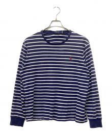POLO RALPH LAUREN（ポロ・ラルフローレン）の古着「ボーダーカットソー」｜ネイビー