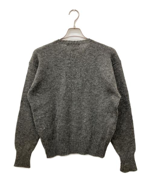 POLO RALPH LAUREN（ポロ・ラルフローレン）POLO RALPH LAUREN (ポロ・ラルフローレン) クルーネックウールニット グレー サイズ:Mの古着・服飾アイテム