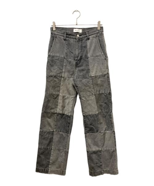 BELPER（ベルパー）BELPER (ベルパー) PATCHWORK DENIM PANTS ブラック サイズ:2の古着・服飾アイテム