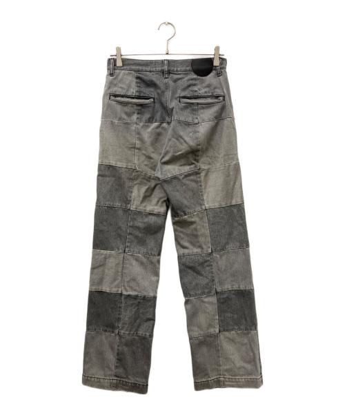 BELPER（ベルパー）BELPER (ベルパー) PATCHWORK DENIM PANTS ブラック サイズ:2の古着・服飾アイテム
