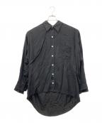 sulvamサルバム）の古着「25SS String Over Shirt」｜ブラック