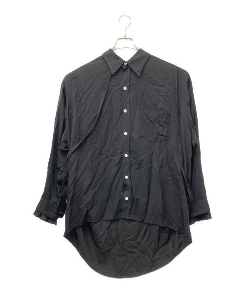 sulvam（サルバム）sulvam (サルバム) 25SS String Over Shirt ブラック サイズ:Sの古着・服飾アイテム