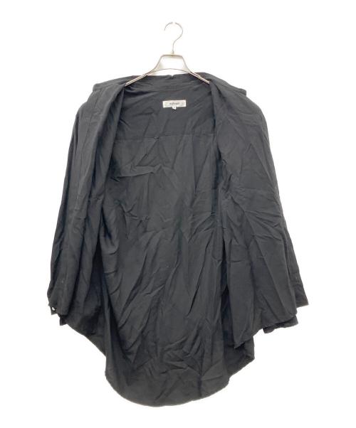 sulvam（サルバム）sulvam (サルバム) 25SS String Over Shirt ブラック サイズ:Sの古着・服飾アイテム