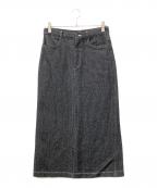 tricot COMME des GARCONSトリココムデギャルソン）の古着「00AW ウールステッチロングスカート」｜ブラック