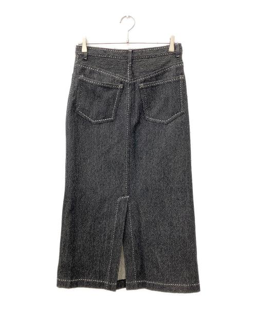 tricot COMME des GARCONS（トリココムデギャルソン）tricot COMME des GARCONS (トリココムデギャルソン) 00AW ウールステッチロングスカート ブラック サイズ:Mの古着・服飾アイテム