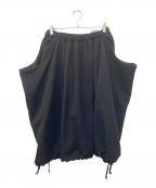 COMME des GARCONS COMME des GARCONSコムデギャルソン コムデギャルソン）の古着「19AW ウールギャバ変形スカート」｜ブラック