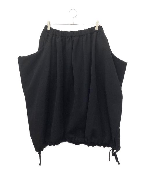 COMME des GARCONS COMME des GARCONS（コムデギャルソン コムデギャルソン）COMME des GARCONS COMME des GARCONS (コムデギャルソン コムデギャルソン) 19AW ウールギャバ変形スカート ブラック サイズ:Sの古着・服飾アイテム