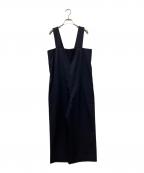 COMME des GARCONS COMME des GARCONSコムデギャルソン コムデギャルソン）の古着「22SS ウール 吊りサロペットパンツ」｜ネイビー