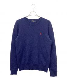 POLO RALPH LAUREN（ポロ・ラルフローレン）の古着「ウールニット」｜ブルー