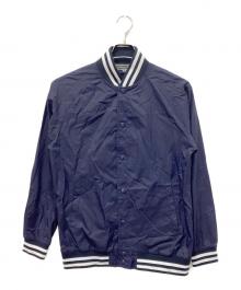 GOOD DESIGN SHOP COMME des GARCONS（グッドデザインショップ コムデギャルソン）の古着「バックロゴスタジアムジャケット」｜ネイビー