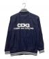 GOOD DESIGN SHOP COMME des GARCONS (グッドデザインショップ コムデギャルソン) バックロゴスタジアムジャケット ネイビー サイズ:L：9000円