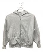 CAHLUMNカウラム）の古着「Heavy Weight Jersey Thermal Lined Zip Hoodie」｜グレー