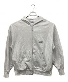 CAHLUMN（カウラム）の古着「Heavy Weight Jersey Thermal Lined Zip Hoodie」｜グレー